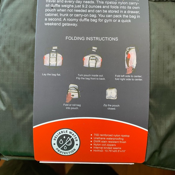 Olive Green Duffel Bag - Picture 8 of 9